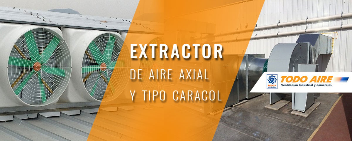 Extractor de aire axial - Extractor tipo caracol