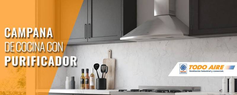 Campana de cocina con purificador