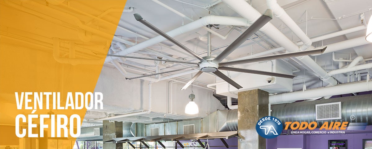 Sistema de ventilación HVLS